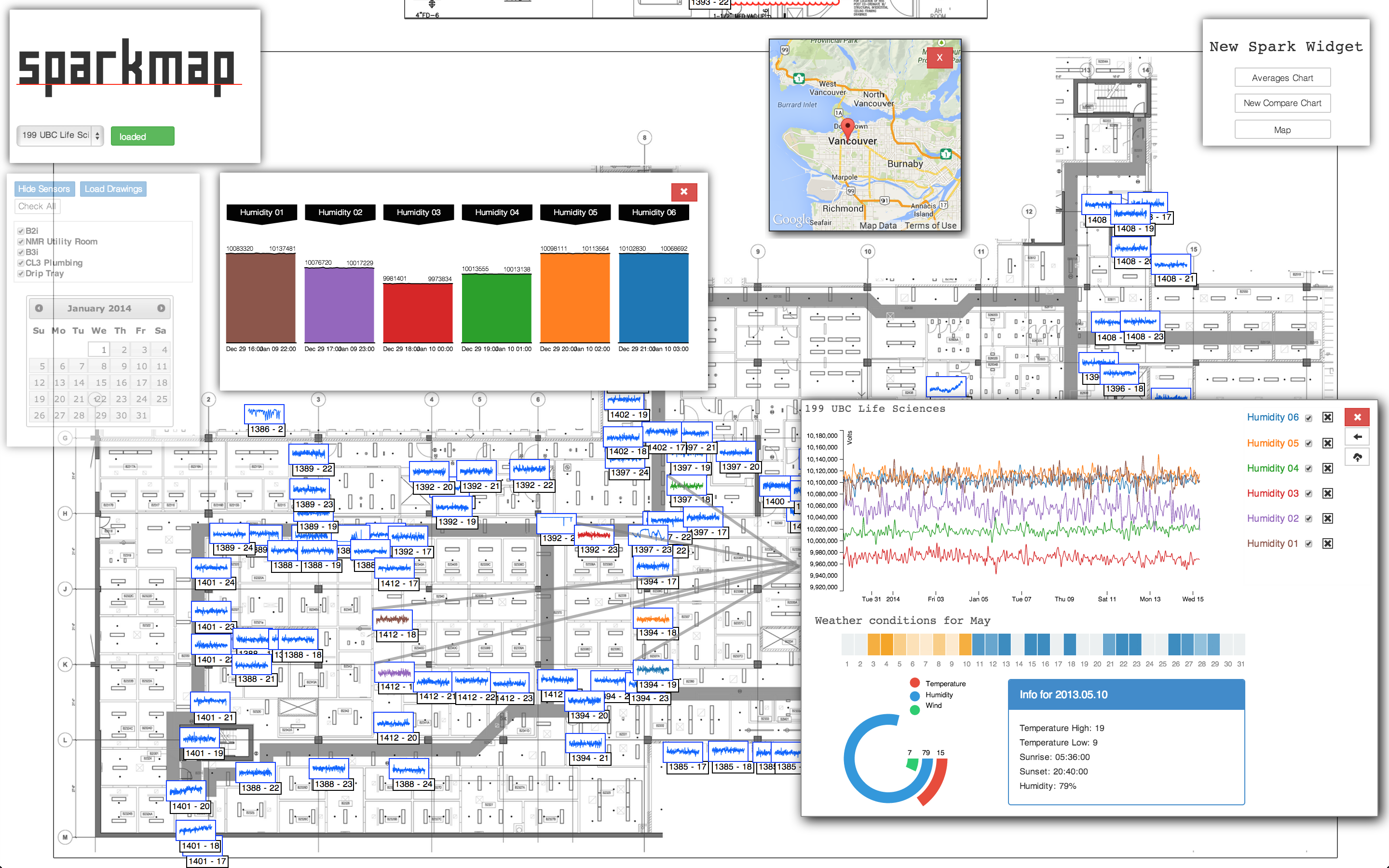 Thumbnail of Visual Analytics for Structural Health Monitoring Data